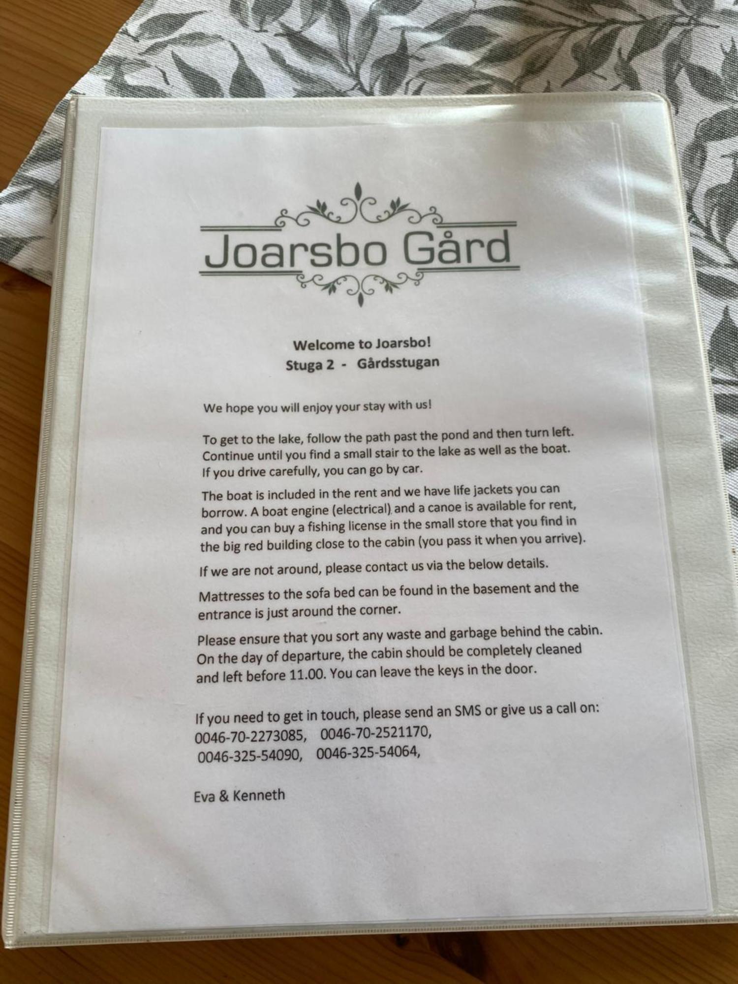 Joarsbo, Stuga 2, Gardsstugan Kalv Extérieur photo